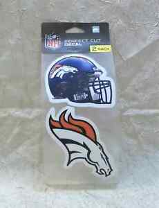 Denver Broncos Perfect Cut Decals 2 Pack National Football League New