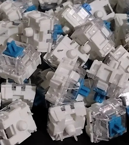 Blue Switches For Mechanical Keyboards 60% 90% Hot Swappable (90 Count) WORKS - Picture 1 of 2