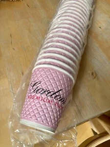Box Of 481 Pink Gordon’s Gin Disposable Paper Cups (37 In A Row) - Picture 1 of 4