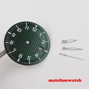 Fit For NH35/NH35A Sterile Watch Dial+Hands Black/White/Green/Coffee Date Window - Picture 1 of 10
