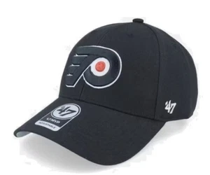 NWT 47 Brand Mvp Philadelphia Flyers Black Strapback Cap Hat - Picture 1 of 2