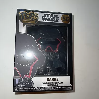 STAR WARS KARRE  EXCLUSIVE Funko Enamel POP Pin 2022 New - Image 1 of 4