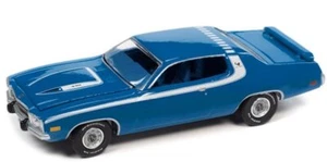 PLYMOUTH Road Runner - 1973 - blue - Auto World 1:64 - Foto 1 di 6