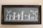 Large Wedgwood Green Dip Jasperware Offering to Peace Framed Plaque (c.1800)