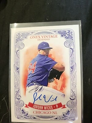 2021 Onyx Vintage Extended Baseball Jordan Wicks Auto RC - Image 1 of 2