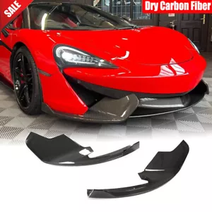Per McLaren 570S 570GT 2015-2020 spaccacarte paraurti anteriore in fibra di carbonio secca anatre - Foto 1 di 12