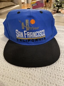 Vintage San Francisco California Golden Gate Bridge Snapback Hat Cap 1980s Trip! - Picture 1 of 6