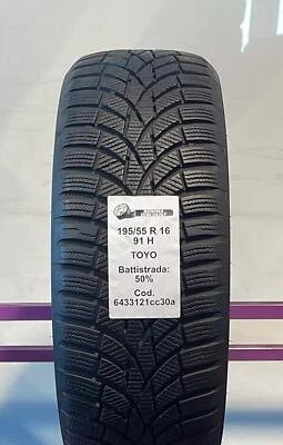PNEU USAGÉ TOYOTIRES  OBSERVE S944 195/55 R16 91H INVERNALI - Photo 1/2
