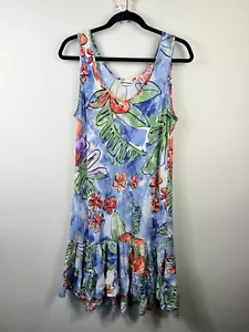 Jams World Damen LARGE ärmelloses Kleid SURF FLORAL abstrakt künstlerisch Kreuzfahrt - Bild 1 von 11
