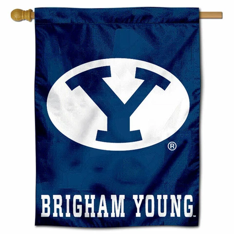 Brigham Young Cougars BYU University College House Flag Cover