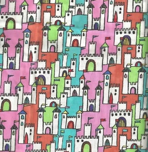 Bright Castles childrens Michael Miller fabric - Picture 1 of 1