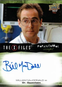 Upper Deck X-Files UFOs & Aliens Auto Autograph William MacDonald Dr Oppenheim D - Picture 1 of 1