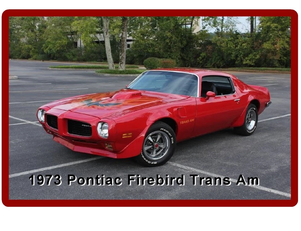 1973  Pontiac Firebird Trans Am Auto Car  Refrigerator / Tool Box  Magnet - Image 1 of 1