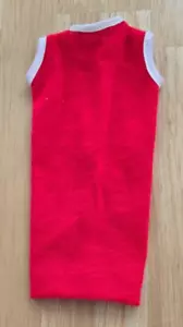 Abito HTF Vintage Tressy Tammy Edizione Originale Rosso Maglia con Bordo Accento Bianco Nuovo con etichette - Foto 1 di 4