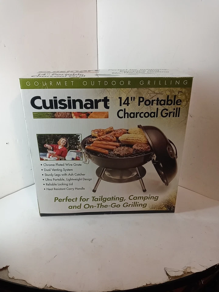 Cuisinart CCG-190 Portable Charcoal Grill, 14-Inch, Black New  - Image 1 of 4