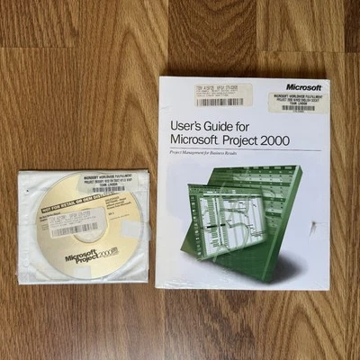 Vintage Microsoft Project 2000 Sealed With User’s Guide - Image 1 of 4