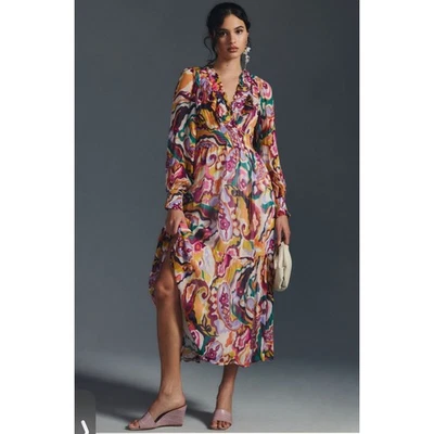 Anthropologie Odetta Multicolor Maxi Dress 3X - Image 1 of 4