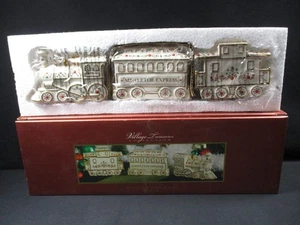 Lenox Village Treasures - Mistletoe Express 3 Piece Train - 2008 With Box - Bild 1 von 8