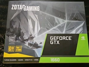ZOTAC GAMING GeForce GTX 1660 Twin Fan 6GB GDDR5 GPU ZT-T16600K-10M - BRAND NEW - Bild 1 von 4