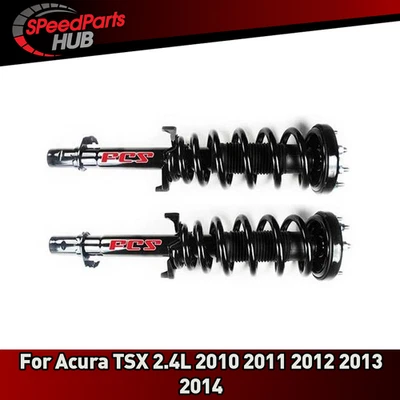Conjunto de resorte helicoidal amortiguador delantero FCS de 2 piezas para Acura TSX 2,4 L 2010-2014 Foto 1 de 4