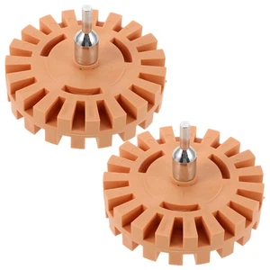 2 Pcs Drill Wheel for Stripe Removal Car Decal Remover Attachment - Bild 1 von 12