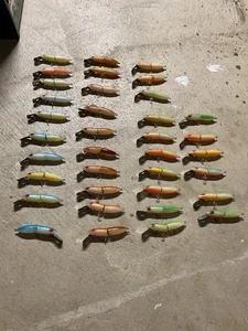 36 Vintage Bud Stewart Rattenmann Angelköder. Gelenk & Waage. Nie gefischt - Bild 1 von 9