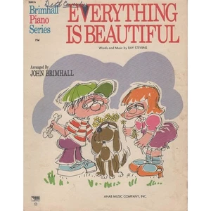 Partituras Everything Is Beautiful vintage años 70 Ray Stevens Brimhall - Imagen 1 de 1