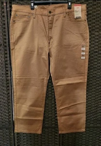 Levi's 541 Athletic Taper Men’s Pants Stretch W42 L30 Brown Casual Jeans NWT - Picture 1 of 8