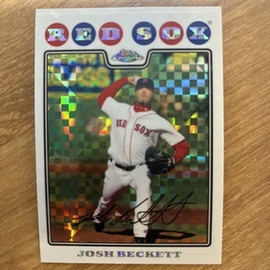 2008 Topps Chrome - Josh Beckett #147 X-Fractor - Boston Red Sox - Bild 1 von 2