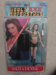New Sealed NIKITA DENISE (green) Plastic Fantasy Adult Superstar Action Figure - Picture 1 of 2