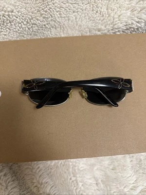 Saks 5th Avenue 130 S5A 42/S Tortoiseshell Frames Only Gold Glitter Flowers - Image 1 of 4