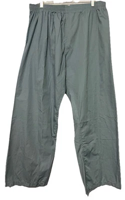 Pantalones Exfoliantes Verdes Talla XL Elásticos Cintura Alta Pierna Ancha Moda Sello Cuidado de la Salud Foto 1 de 4