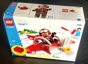 LEGO RARO Explore Duplo Stunt Plane & Pilot 2003 set n. 3586 nuovo con scatola set ritirato! - Foto 1 di 24