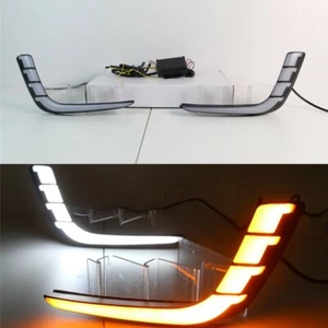 LED Light Guide Daytime Running Lights DRL Turn Signals for Suzuki Swift 2014-17 - Picture 1 of 7