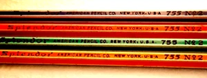 4"'Splendor' American Pencil Co. New York, USA 755 Nr. 2" Bleistifte - Dif. Farben - Bild 1 von 17