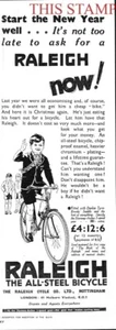 Anuncio Raleigh 1934 bicicletas todo acero (9) anuncio impreso original vintage 708/163 - Imagen 1 de 1