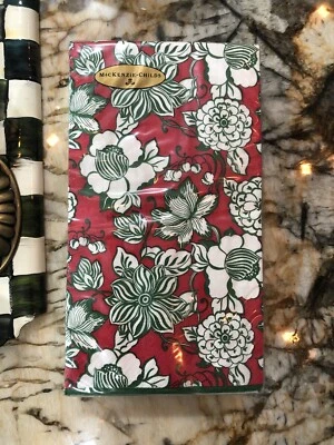 RETIRED New MacKenzie-Childs Winter Bouquet Guest Paper Towels Napkins. - Image 1 of 4