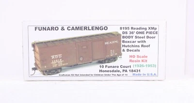 Funaro & Camerlengo 8195 Reading XMP DS 36’ Box Car Hutch Roof 1 Piece Body - Image 1 of 3
