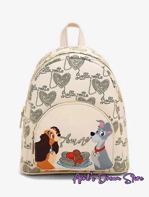 Mini mochila Danielle Nicole Lady and the Tramp Spaghetti Amore Foto 1 de 4