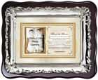 Personalized Wedding Picture Frame Photo Plaque For Bride Daughter and Groom Son