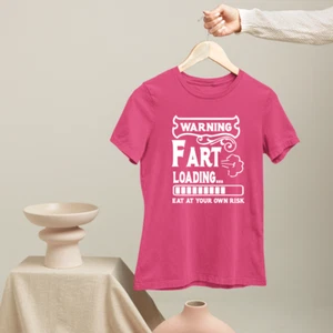 Warning Fart Loading Eat At Your Own Risk T-shirt Funny Comedy Hilarious Gifts - Picture 1 of 20