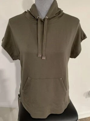 Calvin Klein women's hooded short sleeve Sweatshirt size XS - Image 1 of 4