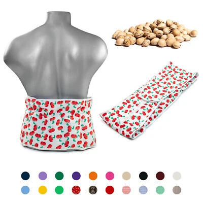 GIRAFFENLAND Cuscino di nocciolo di ciliegia XXL con cintura | cuscino termico cintura termica cuscino di grani avvolgere