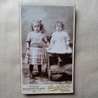 Photo cdv Ancienne  Portrait en pieds. Deux enfants. 1900 Rennes 