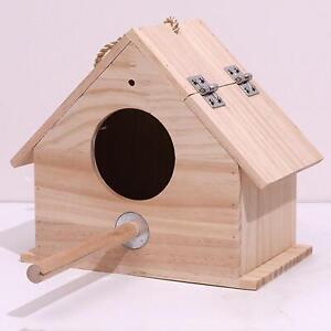 Bird House Bird Feeder Wooden Bird Box for Garden Viewing Window Kids