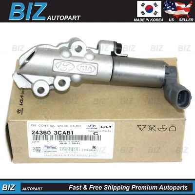 GENUINE Oil Control Valve RH for 10-13 Azera Genesis Santa Fe Sorento 243603CAB1 - Image 1 of 4