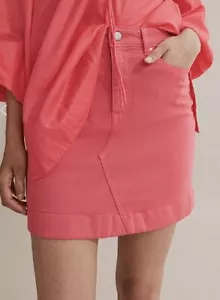 Country Road Women High Waist Cotton Denim Mini Skirt Watermelon SZ XS 4 6 BNWT - Picture 1 of 2