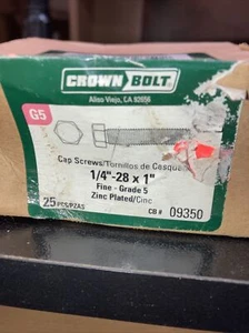 (25) 1/4-28x1” Hex Bolts - Picture 1 of 2