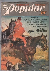 PULP: Popular 2/25/1928-Jerome Rozen fox hunt cover-adventure & mystery pulp... - Picture 1 of 1