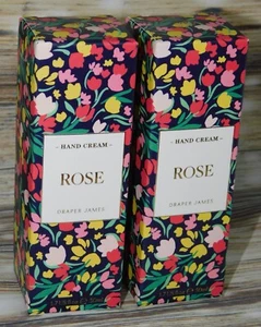 Paquete de 2 ― Crema de manos de karité con aroma a rosa DRAPER JAMES 1,7 OZ (X2) NUEVA/sellada ― #DE58 - Imagen 1 de 6